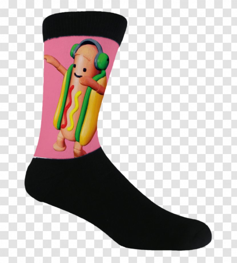 Dress Socks Dancing Hot Dog Clothing Knee Highs - Sneakers Transparent PNG