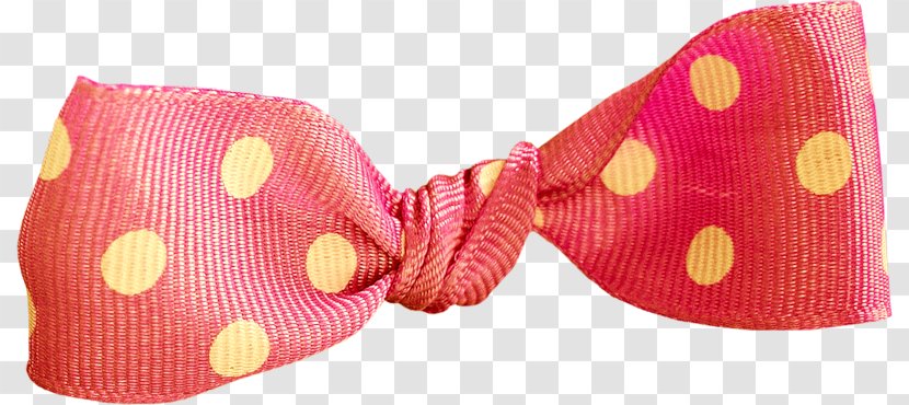 Bow Tie Necktie Polka Dot - Pink Transparent PNG