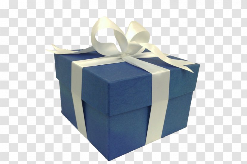 Gift Decorative Box Paper Blue - Christmas Transparent PNG