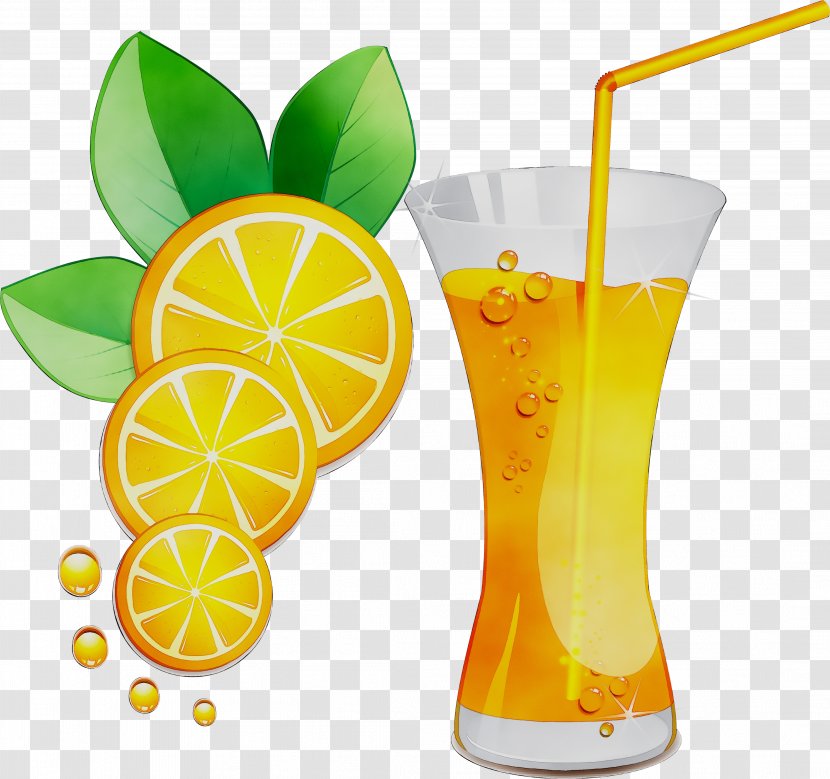 Orange Juice Drink Lemon Cocktail - Sour Transparent PNG