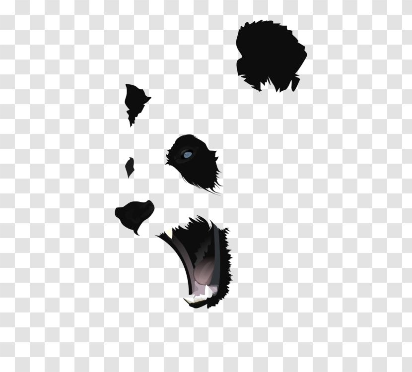 Giant Panda Bear T-shirt Drawing Illustration - Silhouette - Cartoon Transparent PNG