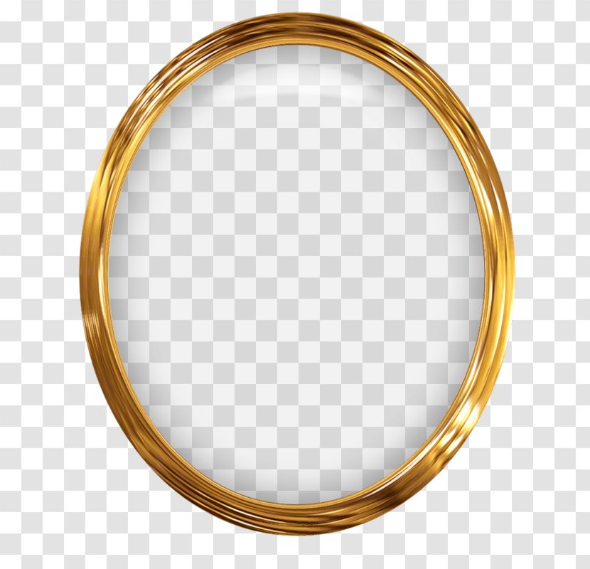 Collage Gold - Oval Transparent PNG