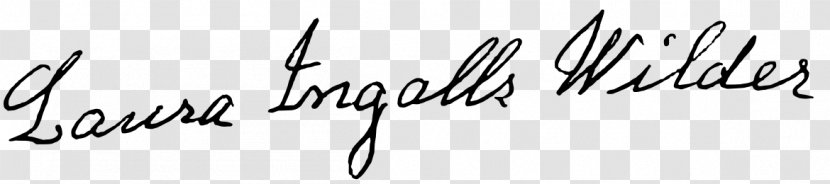 Signature Author Wikipedia - Calligraphy - Laura Ingalls Wilder Medal Transparent PNG