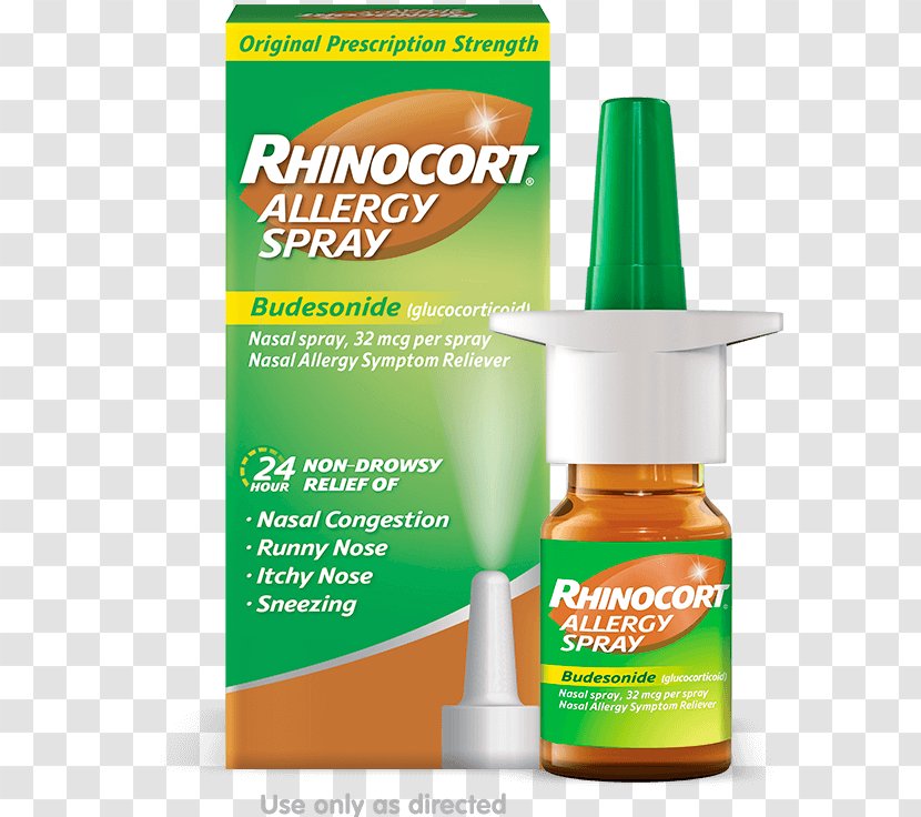 Nasal Spray Budesonide Allergy Nose Congestion Transparent PNG