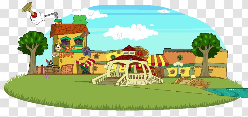 Toontown Online Game Minecraft The Walt Disney Company - Town Drawing Transparent PNG