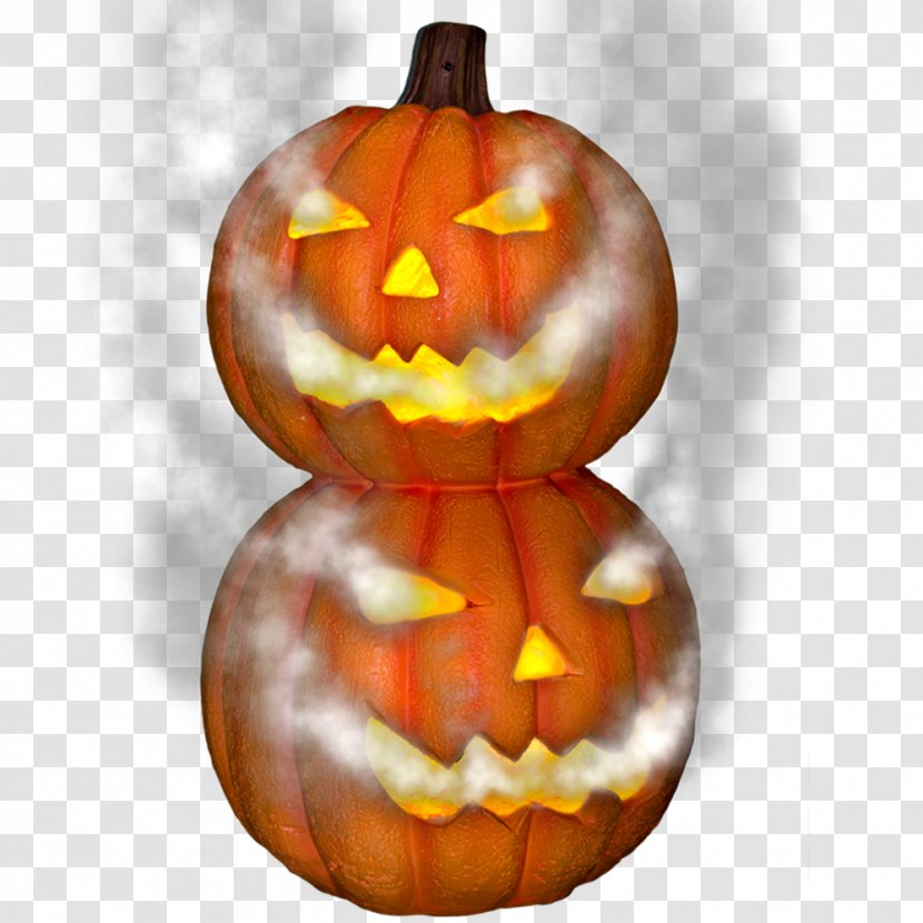 Jack-o'-lantern Pumpkin Ghost Gourd Boogeyman - Calabaza Transparent PNG