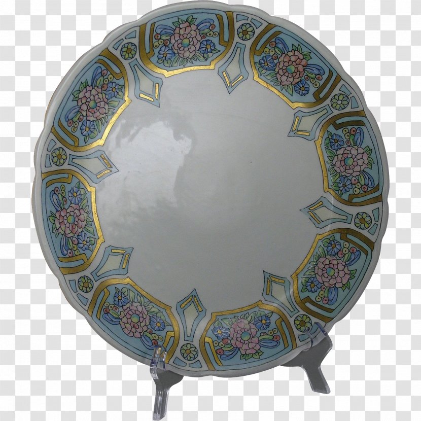 Plate Ceramic Blue And White Pottery Platter Porcelain Transparent PNG