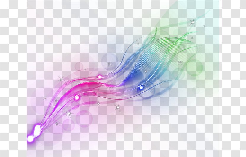 Light Color - Photography - Colorful Lines Of Effect Elements Transparent PNG