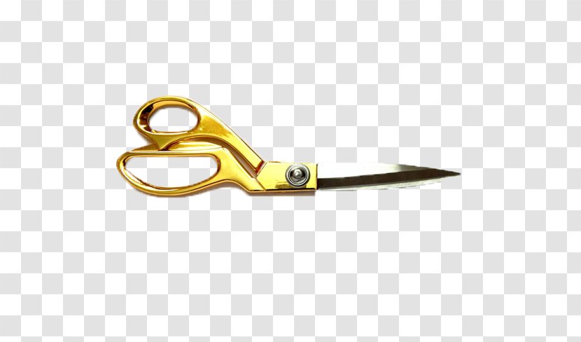 Scissors Opening Ceremony Gold Transparent PNG