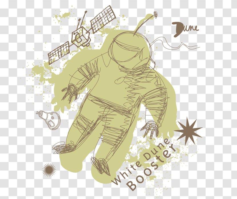 Astronaut Drawing Outer Space - Tree - Sketch Transparent PNG