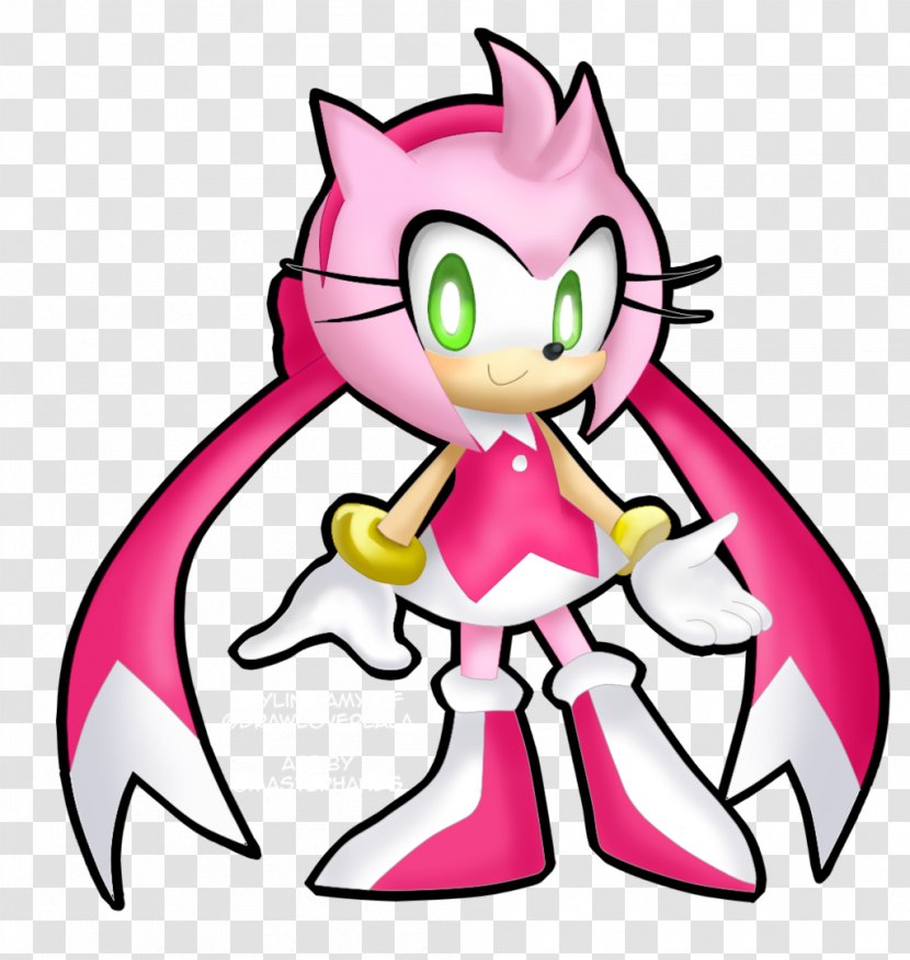 Amy Rose Sonic The Hedgehog Drawing Blaze Cat Fan Art - Cartoon Transparent PNG
