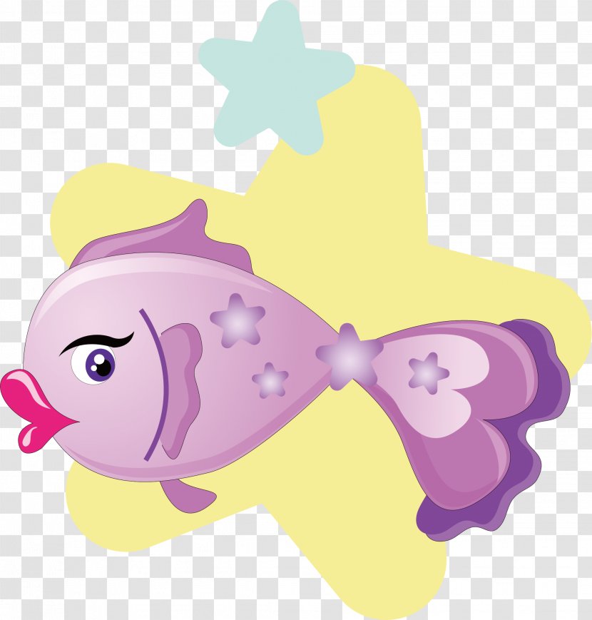 Download Cartoon - Pink - Pisces Transparent PNG