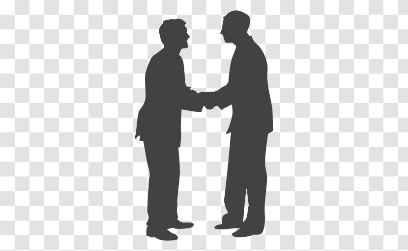 Handshake Silhouette - Silhouettes Transparent PNG