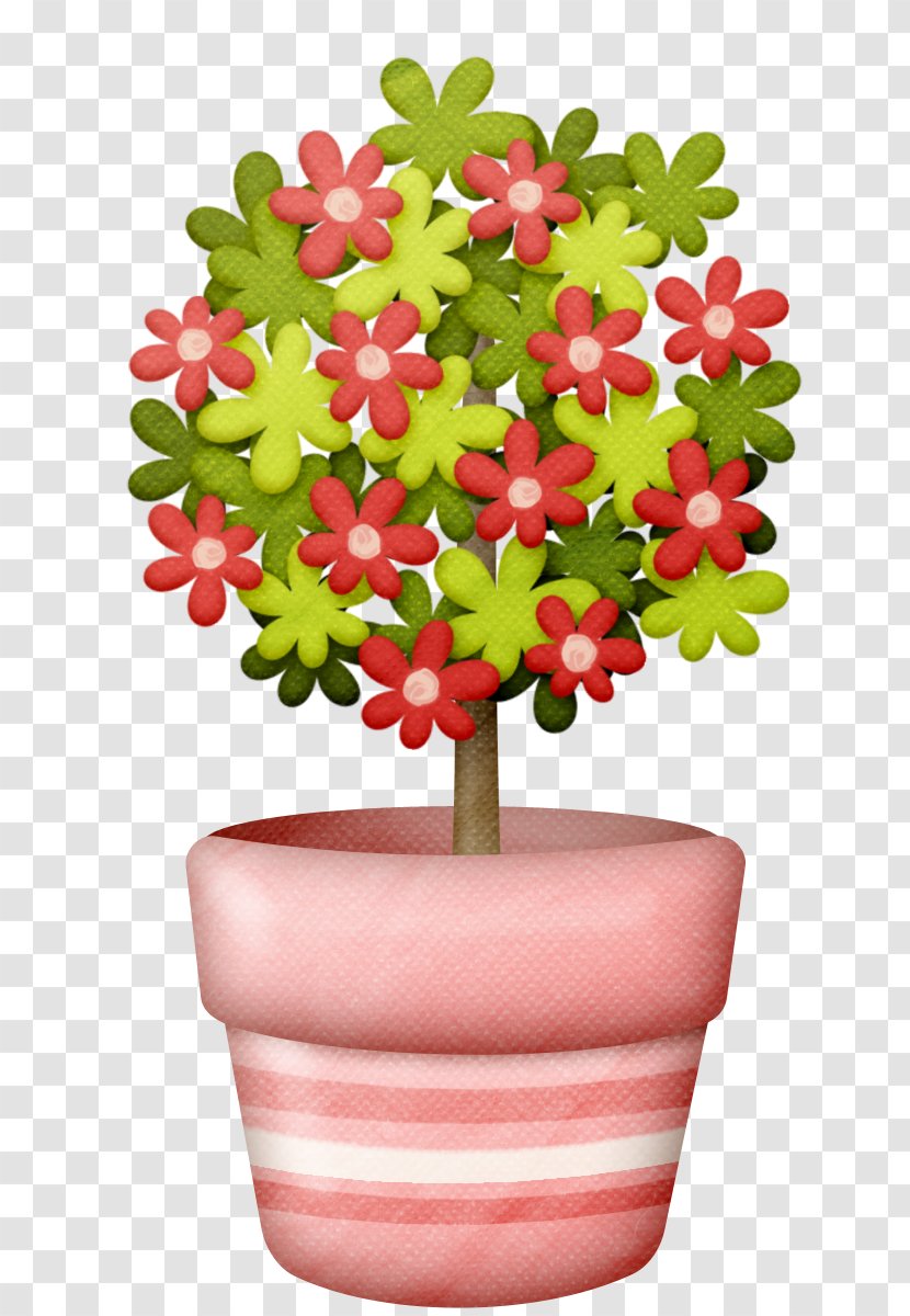 Flowerpot Artificial Flower Clip Art - Garden - Long Transparent PNG