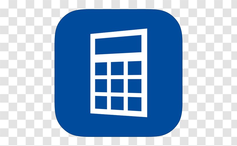 Metro Windows Calculator - Free Image Icon Transparent PNG