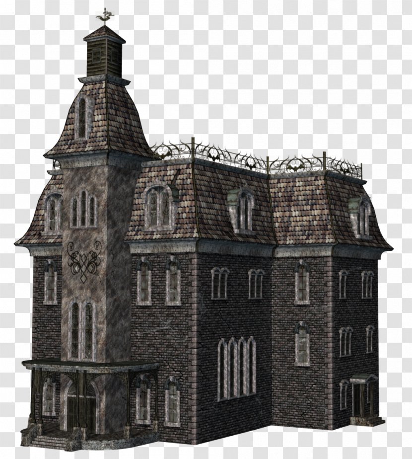 Haunted House Building - Medieval Architecture - Church Transparent PNG