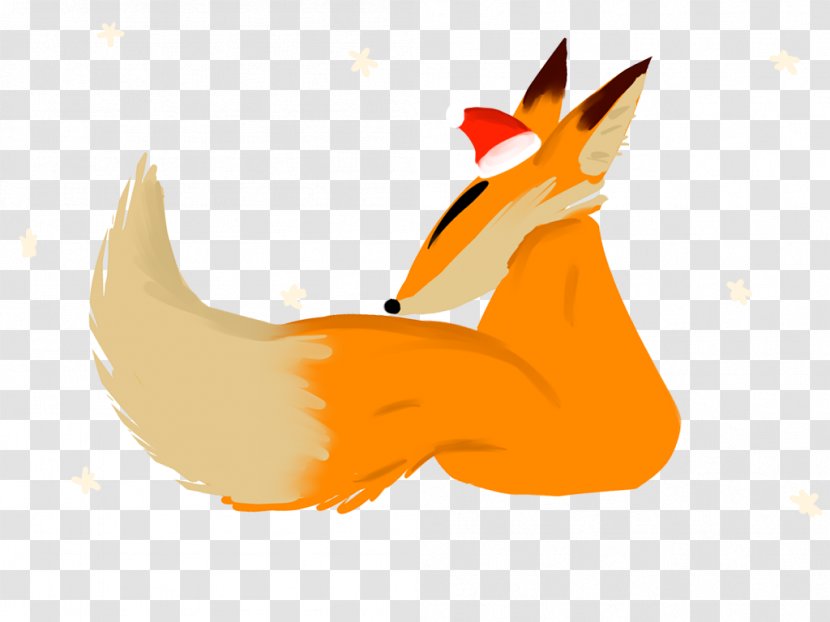 Fox Red Tail Wing Bird - Drawing Transparent PNG
