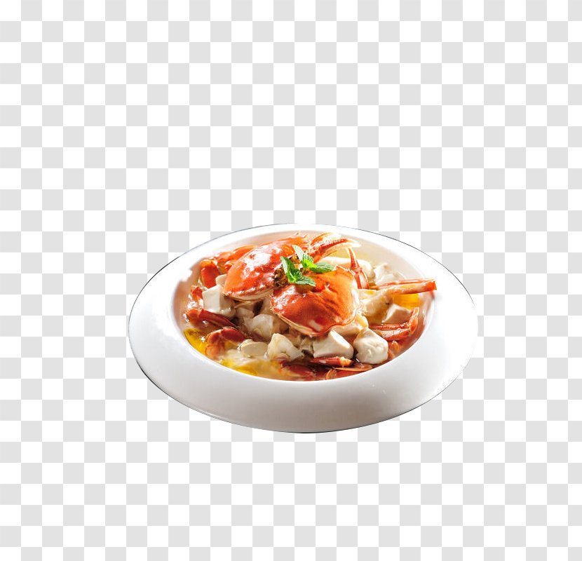 Douhua Chinese Cuisine Crab Steamed Eggs Dish - Prince Bean Curd Transparent PNG
