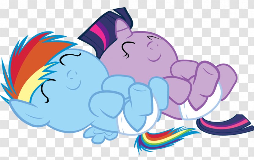 Rainbow Dash Twilight Sparkle Applejack Scootaloo Pony - Heart - New Born Transparent PNG