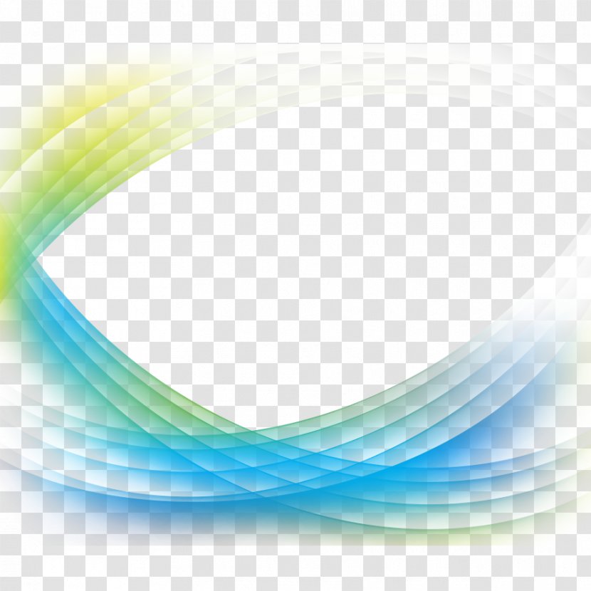 Curve Line Blue Euclidean Vector - Pattern - Changeable Lines Transparent PNG