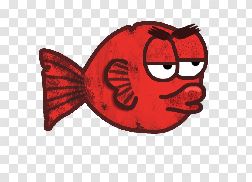 Cartoon Fish Character - Pink Transparent PNG