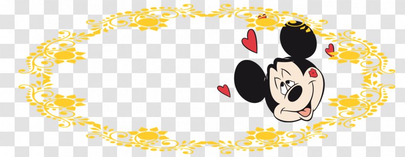 Mickey Mouse Sticker Clip Art - Text - Hey Transparent PNG