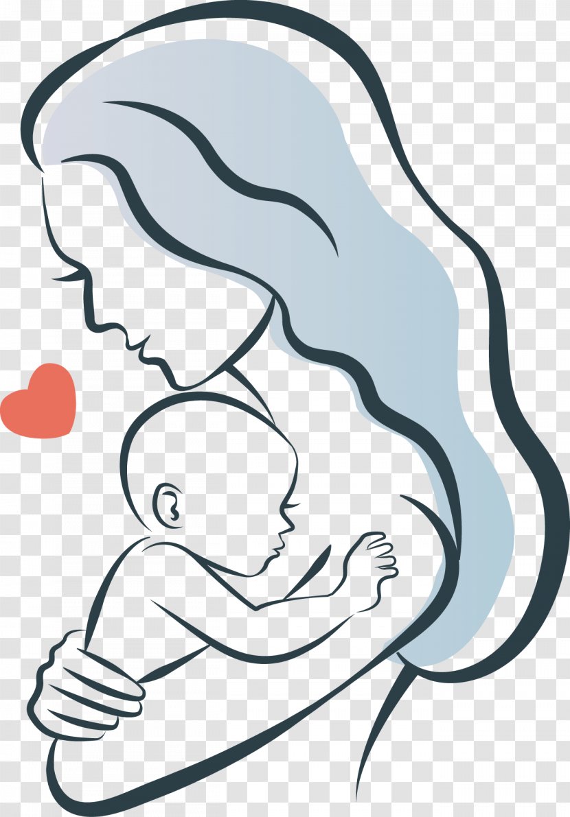 Mother Infant Child Illustration - Frame - Holding Baby Transparent PNG