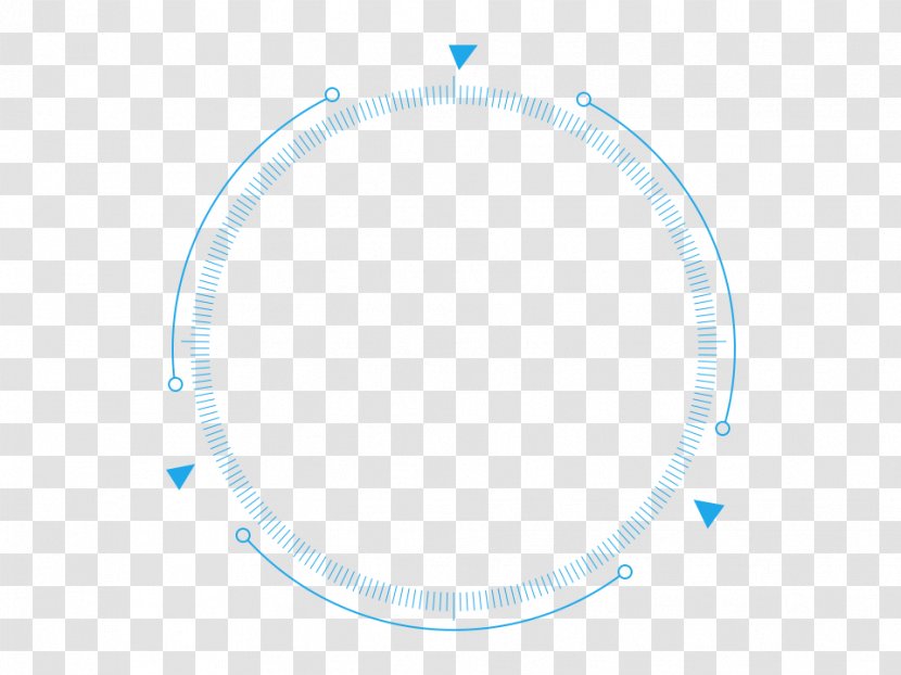 Blue Circle Pattern - Product Design - Technology Sense Of Line Material Transparent PNG