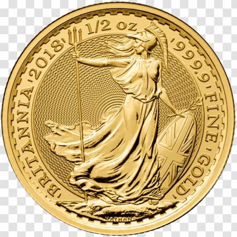 Royal Mint Britannia Gold Coin - Bullion Transparent PNG