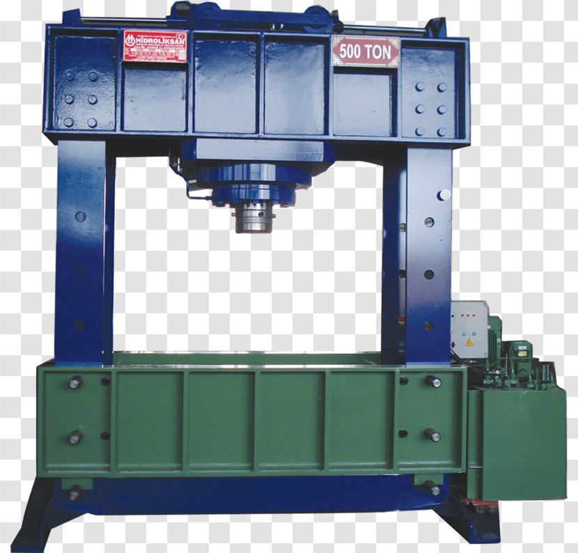 Machine Press Hydraulics Hydraulic Manufacturing - Hidroliksan - Ton Transparent PNG