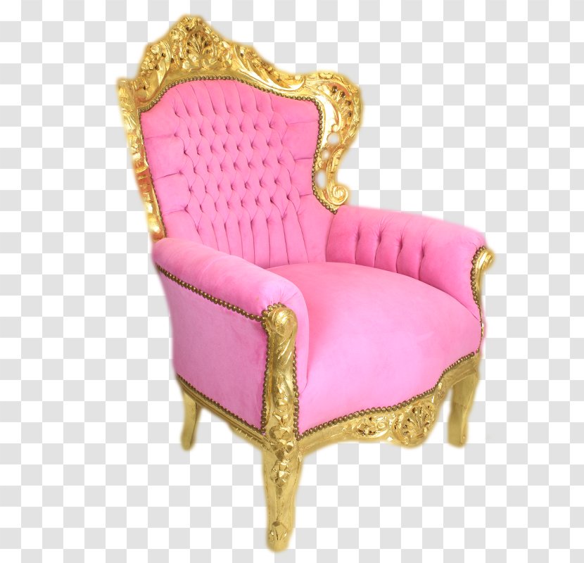 Club Chair Fauteuil Pink Velvet - Furniture Transparent PNG