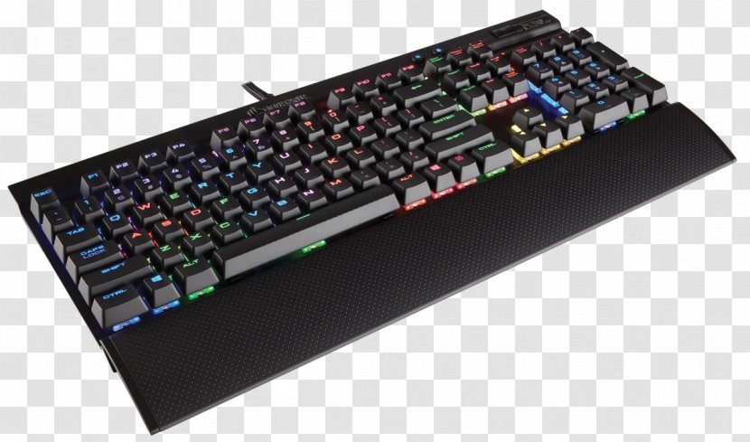 Computer Keyboard Corsair Gaming K70 LUX RGB Keypad Color Model - Electronic Component - Flame Note Pictures Daquan Transparent PNG