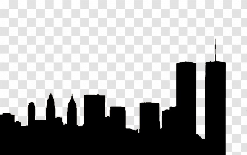 3 World Trade Center Statue Of Liberty September 11 Attacks Skyline - Monochrome Transparent PNG