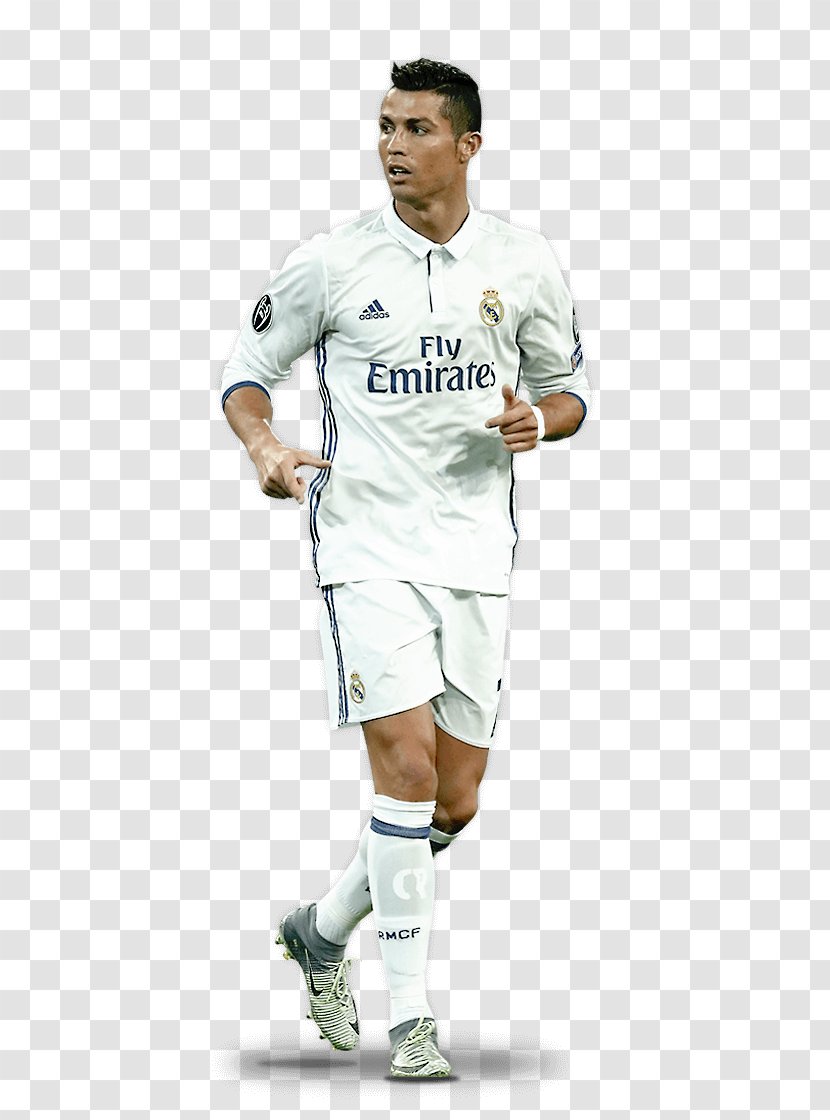 Cristiano Ronaldo Real Madrid C.F. Portugal National Football Team 2017–18 La Liga - Uefa Champions League - Messi Jersey Front Transparent PNG