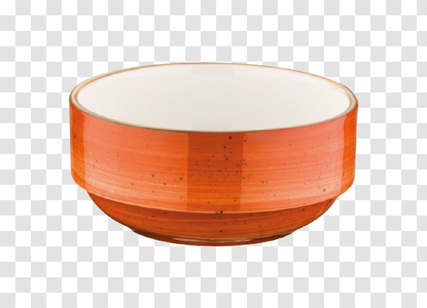 Bowl Ceramic Porcelain Terracotta Tableware - Banquet - Orange Transparent PNG