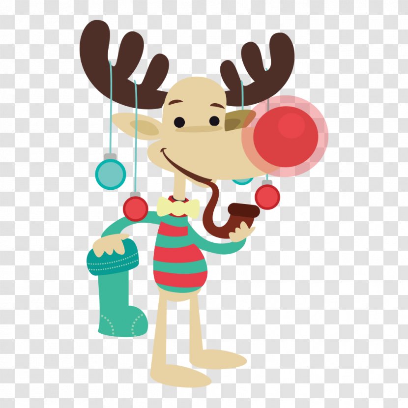 Santa Claus Christmas Day Vector Graphics - Decoration - Eland Transparent PNG