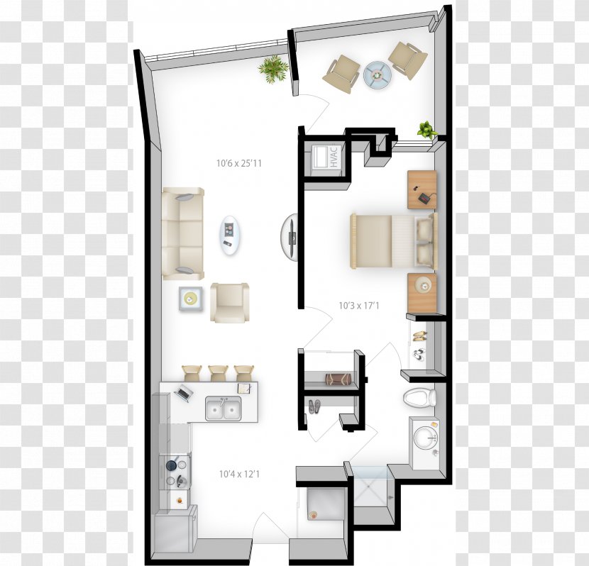 Floor Plan Architecture The Bridges House - Renting - Three Rooms And Two Transparent PNG