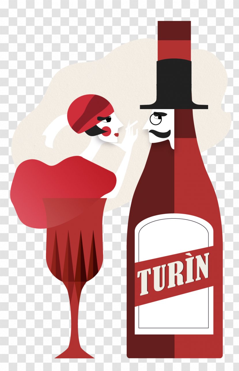Red Wine Clip Art Illustration Bottle Transparent PNG