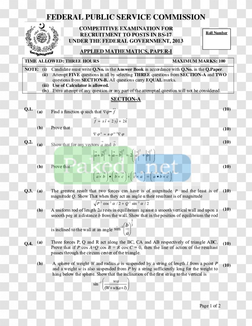 Document Line - Pcs Exam Pattern Transparent PNG