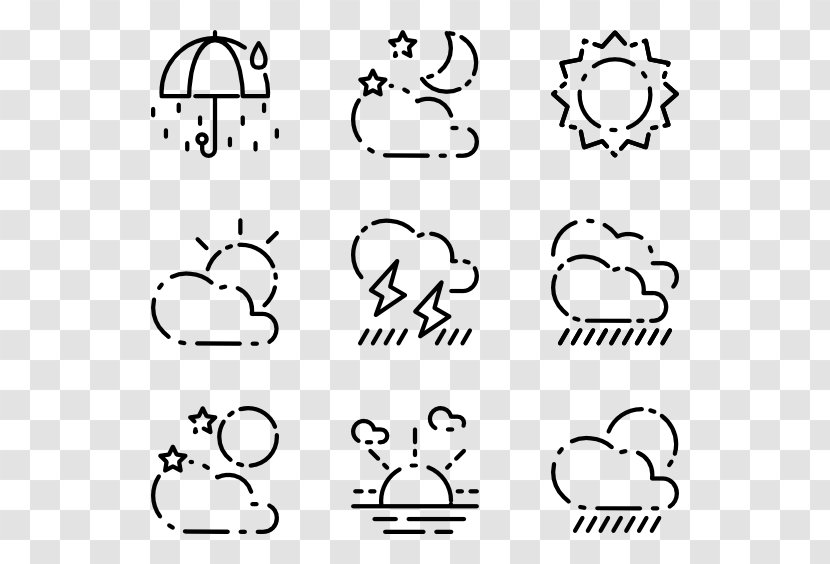 Weather Forecasting Climate Icon Design Meteorology - Silhouette Transparent PNG