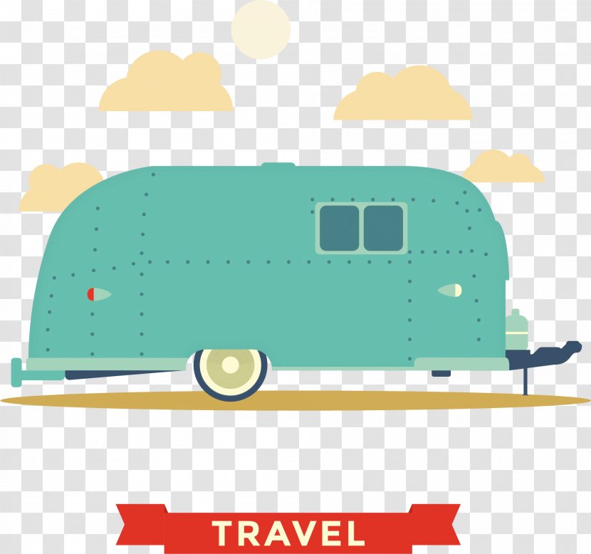 Caravan Recreational Vehicle Illustration - Travel - Dream Of A Tourist Car Transparent PNG