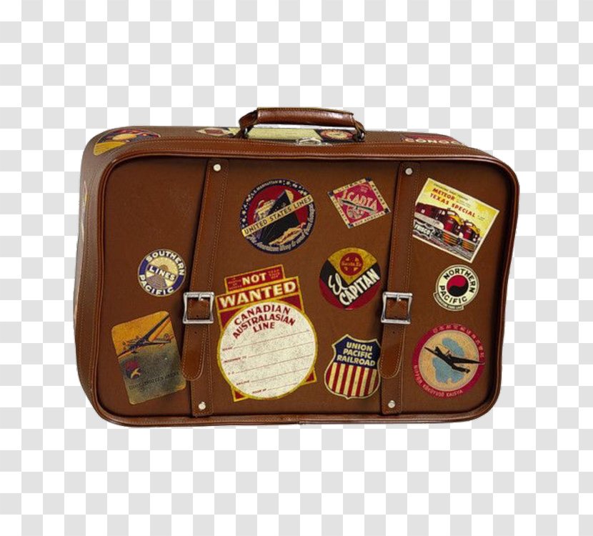 Suitcase Travel Photography Paper Sticker - Bag Transparent PNG