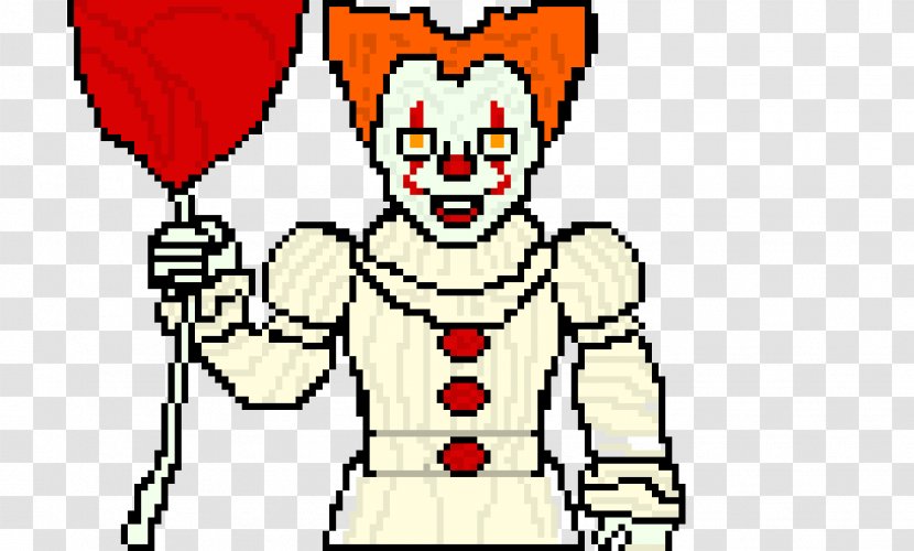 It Pixel Art Clown Character - Frame Transparent PNG