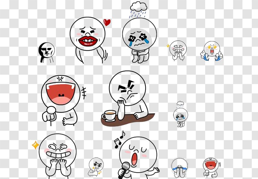 Sticker Smiley Avatar Tencent QQ Mantou - Photography - Cartoon Hand Painted Small Expression Of Sinful Smile Transparent PNG