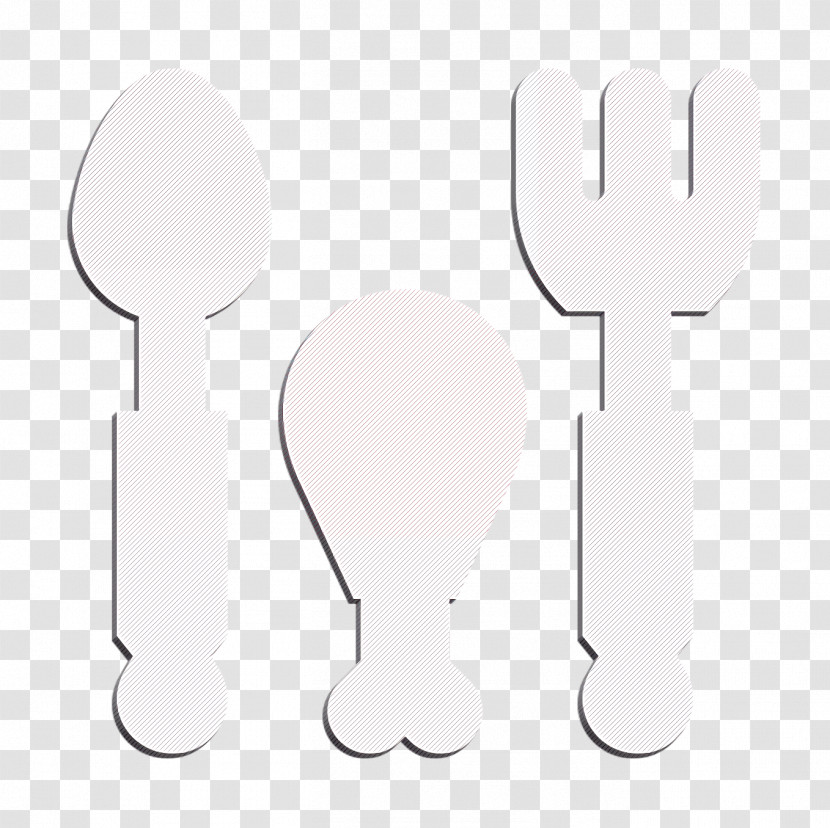 Fitness Icon Spoon Icon Chicken Leg Icon Transparent PNG