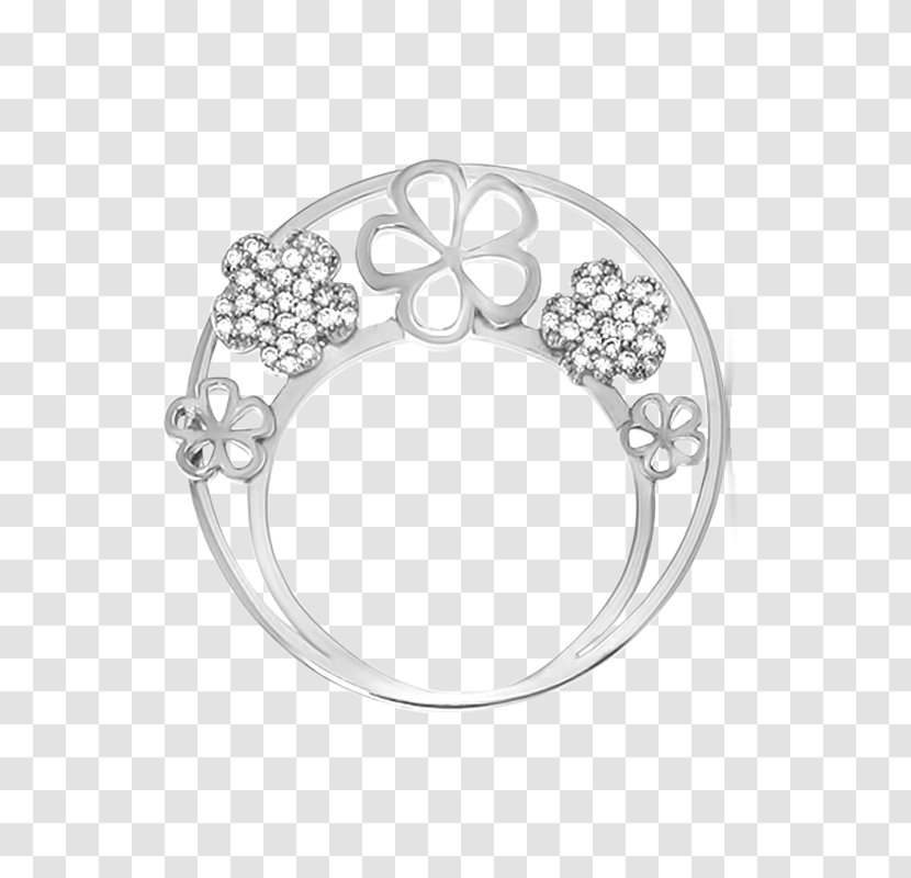 Body Jewellery Silver Wedding Ceremony Supply - Diamond - Flower Insignia Transparent PNG