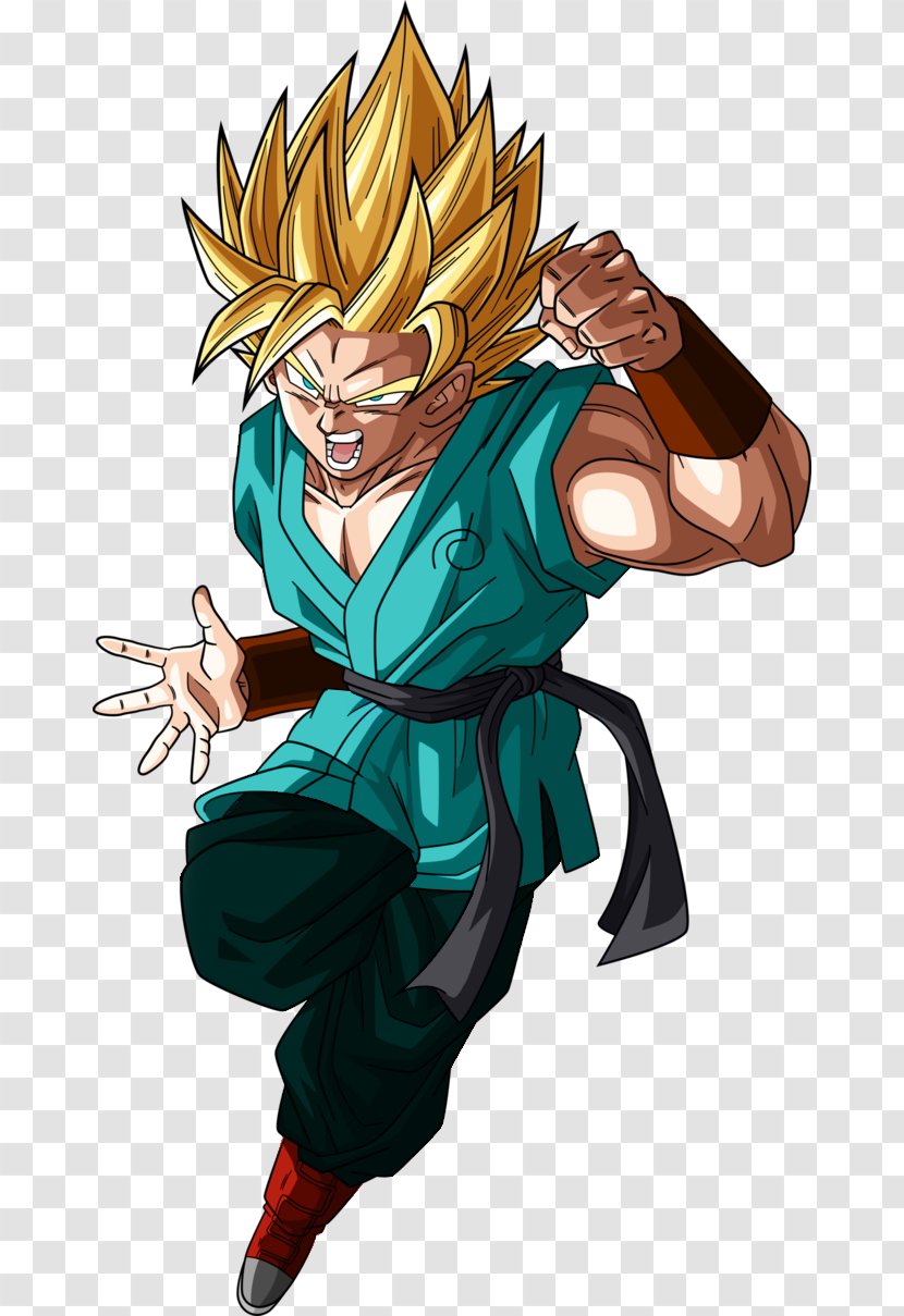 Goku Dragon Ball Heroes Z Dokkan Battle Online Vegeta - Watercolor Transparent PNG