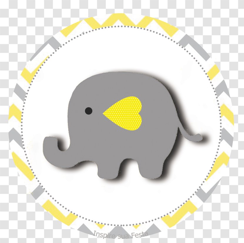 Pink Yellow Color Party Baby Shower - Molen Arab - Elephant Transparent PNG