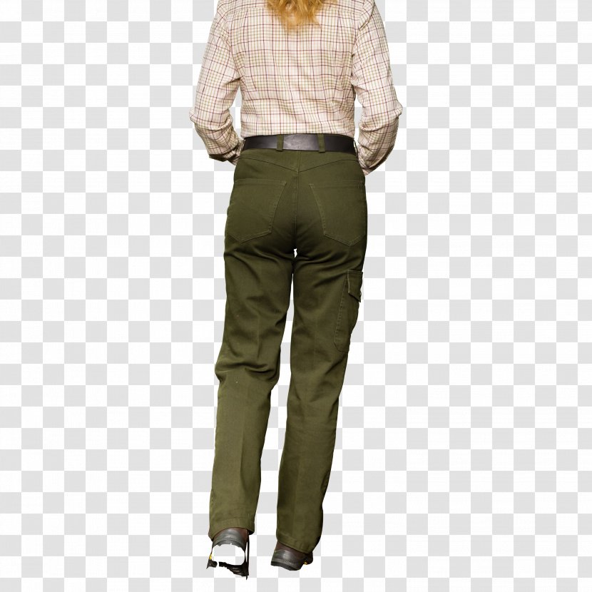 Jeans Waist Khaki Sleeve - Trousers Transparent PNG