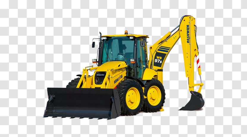 Komatsu Limited Backhoe Loader Heavy Machinery - Skidsteer - Excavator Transparent PNG